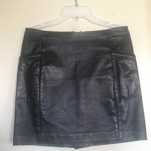 Maison Martin Margiela Leather Skirt, Size 36 / 6